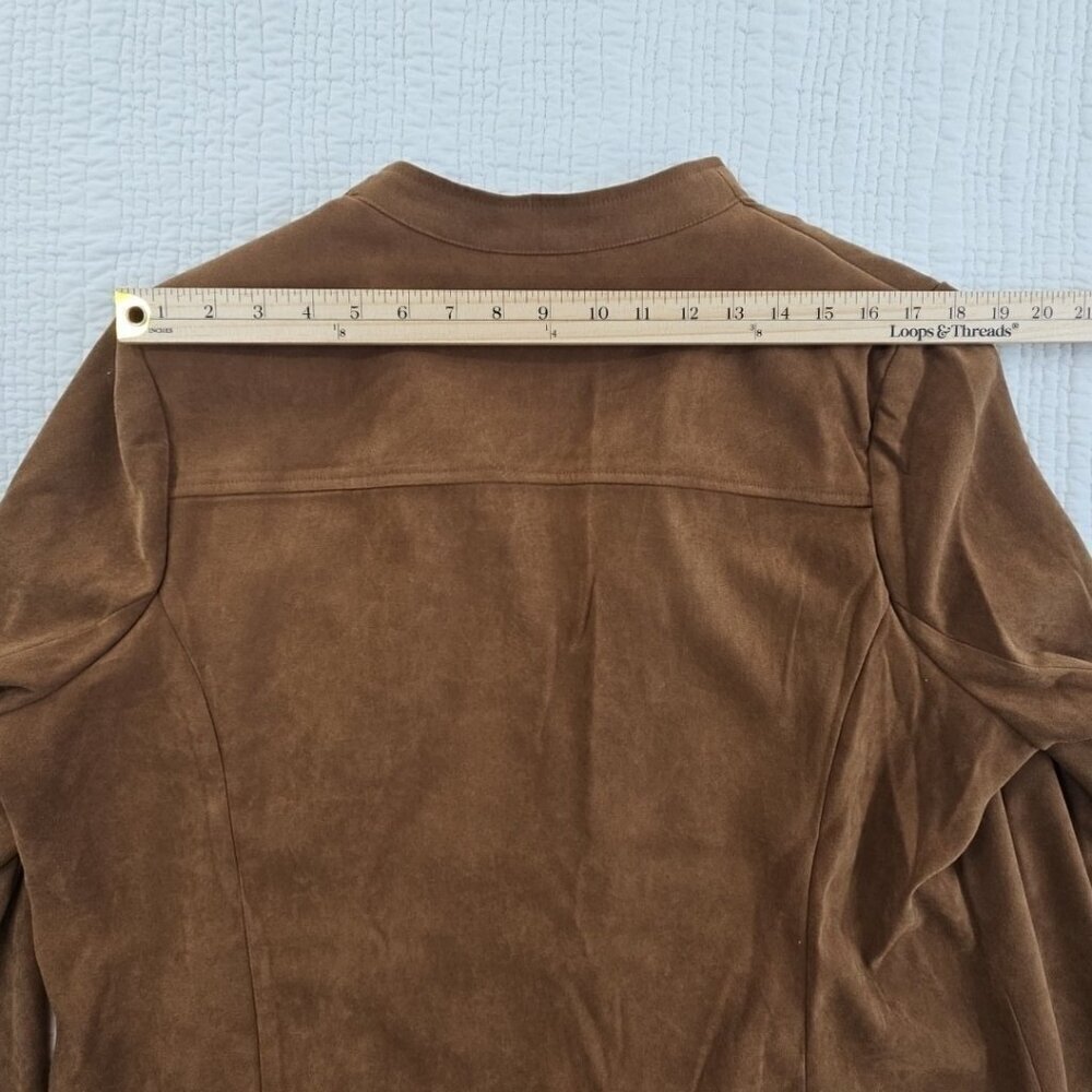 Bob Mackie Sequined Jacket Women's XL Brown Full Zip Pockets EUC Wearable Art - Picture 11 of 14